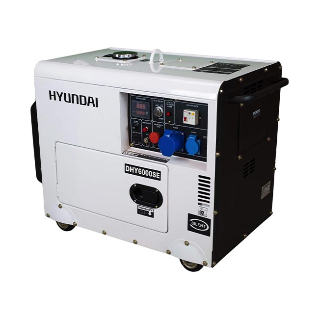 Генератор дизелов монофазен обезшумен DHY 6000SE Hyundai 
