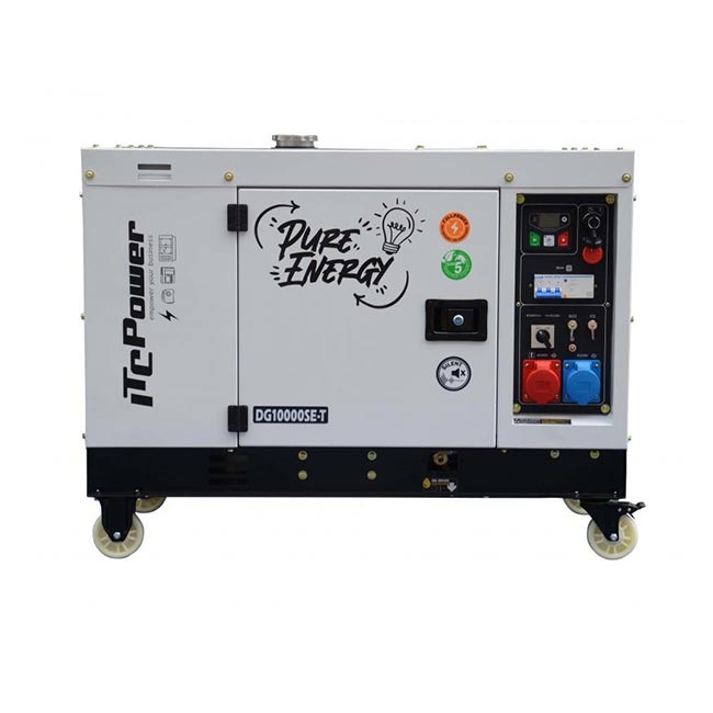 Генератор трифазен монофазен дизелов обезшумен DG 10000SE T
